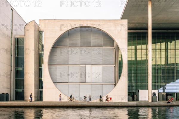 Berlin, Germany, July 28, 2019: Marie-Elisabeth-Luders-Haus building in Government District of