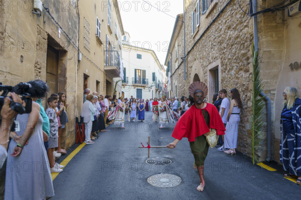 Dance of the Eagles and Sant Joan Pelos, Corpus Christi procession, Pollensa, Majorca, Balearic