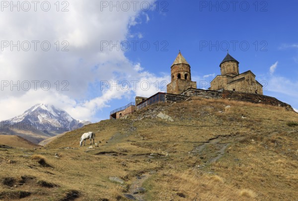 Mtskheta-Mtianeti, cross-domed church Zminda Sameba (Holy Trinity Church, Gergetier Holy Trinity