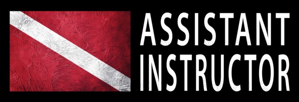 Assistant Instructor, Diver Down Flag, Scuba flag, Scuba Diving