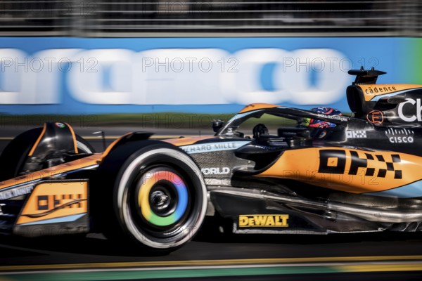 MELBOURNE, AUSTRALIA, APRIL 2: Oscar Piastri of Australia drives the McLaren MCL36 on race day