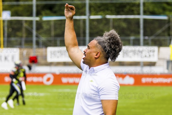 ELF/ Game: Panthers Wroclaw at Stuttgart Surge on 21. Juny. 2024, in the Gazi Stadium, Stuttgart,