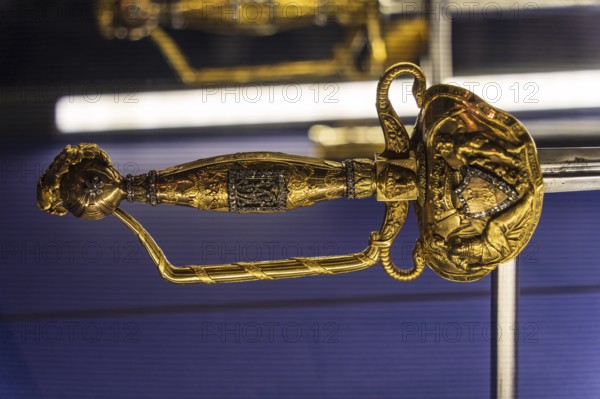 Sword gift from the city of Vitoria to General Alava, Álava Armory Museum, Vitoria, Basque Country,