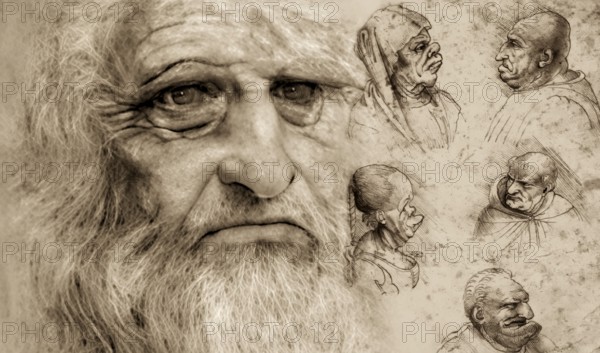 Leonardo da Vinci, 1452 - 1519, Italian painter, sculptor, architect and engineer, his painting