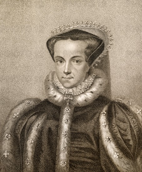 Mary I or Bloody Mary, 1516 - 1558, Queen of England and Ireland from 1553 until 1558, Maria I.