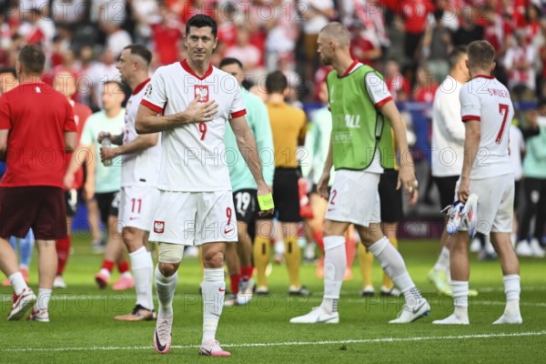 BERLIN, GERMANY - JUNE 21, 2024: Euro 2024 Groupe D match Poland vs Austria 1:3. Robert Lewandowski