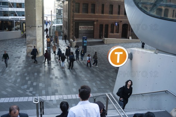 11.05.2018, Sydney, New South Wales, Australia, People walk along a pedestrian walkway in the