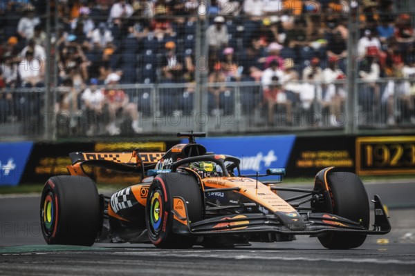 Oscar Piastri of Australia drives the McLaren Formula 1 Team MCL39 during third practice in the