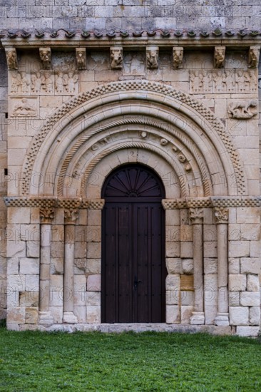 Hermitage of San Pedro de Tejada, western doorway, Romanesque hermitage, Puente-Arenas, the