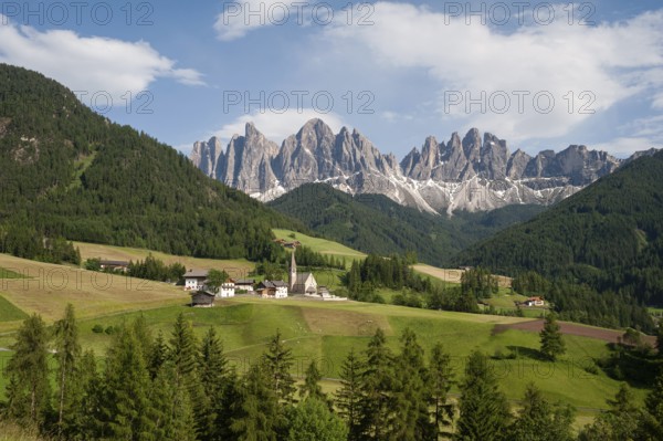 20.06.2019, St. Magdalena, Villnöss, Trentino, South Tyrol, Italy, Europe, The nature park in the