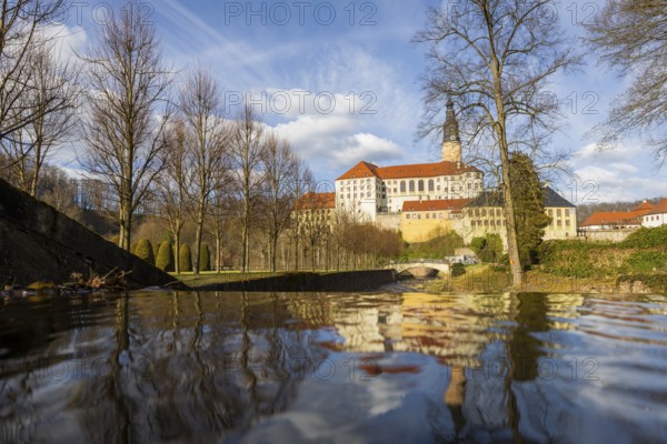 Weesenstein Castle rises on a rocky outcrop of nodular mica schist with quartzite deposits above