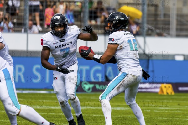 ELF/ Game : Munich Ravens at Stuttgart Surge on Aug. 13. 2023, in the Gazi Stadium, Stuttgart,