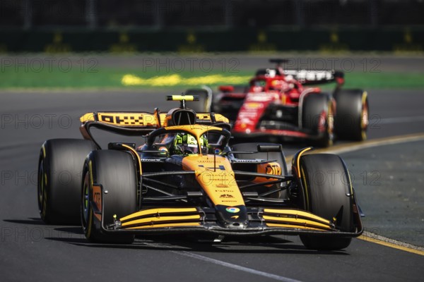 MELBOURNE, AUSTRALIA, MARCH 24: Lando Norris of Great Britain drives the McLaren MCL38 during the