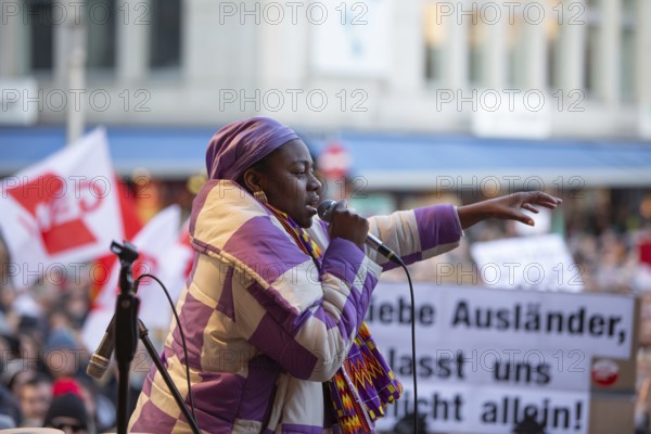 Alliance against right-wing extremism mobilised under the motto Never again is NOW! Nuremberg