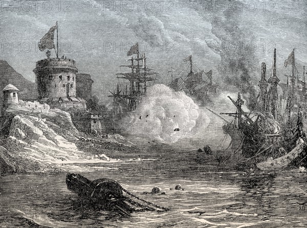 The Battle of Sesimbra Bay, on 3 June 1602, Anglo-Spanish War, From British Battles on Land and