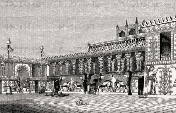 Reconstruction of the Palace of Sargon II of Assyria at Dur-Sharrukin, Khorsabad, Iraq