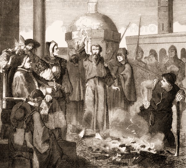 The ordeal by fire of Saint Peter Damian, c.?1007 – 1072 or 1073, was a reforming Benedictine monk