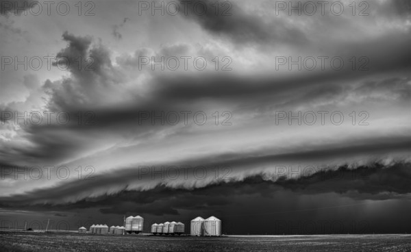 Prairie Storm Canada summer rural major structure Saskatchewan
