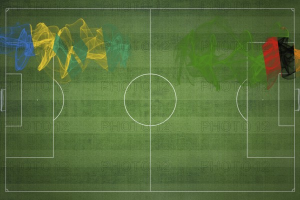 Saint Vincent and the Grenadines vs Zambia Soccer Match, national colors, national flags, soccer