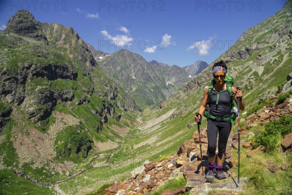 Senda de Pouchergues, Neste de Clarabide, Louron, Pirineos, France
