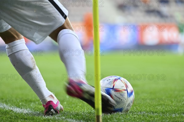 LUBIN, POLAND - MARCH 31, 2023: Football match Polish PKO Ekstraklasa between KGHM Zaglebie Lubin