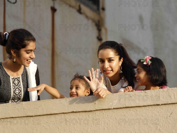 Bollywood actor Shraddha Kapoor during the Ganesh Chaturthi celebrations in Mumbai, India on