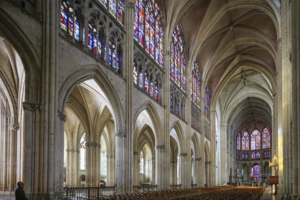 Saint-Pierre-et-Saint-Paul de Troyes Gothic Cathedral, Troyes, Aube department, Grand Est region,