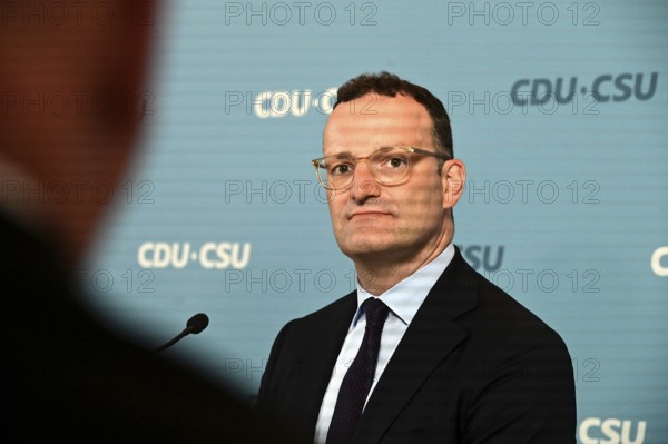 The Chairman of the CDU/CSU parliamentary group, Jens Spahn (CDU), and his deputy Alexander