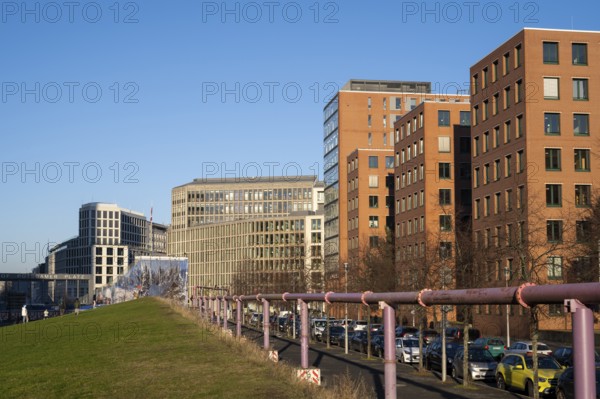 Modern office and residential building, Tilla-Durieux-Park, Potsdamer Platz, Berlin-Mitte, Berlin,