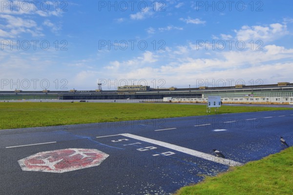 Apron Neoclassical former Berlin Tempelhof Airport, opened in 1941 under the National Socialists,