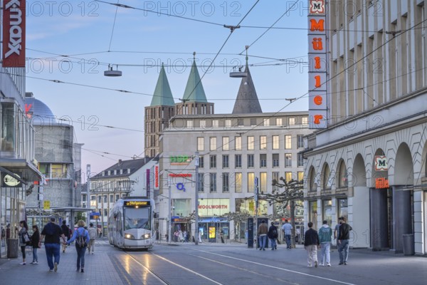 Street scene, Königsplatz, Kassel, Hesse, Germany