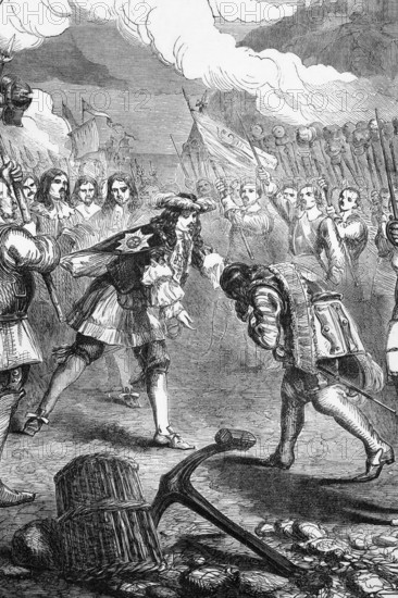 After Cromwell's death in 1658, King Charles II arrived in Dover on 25 May 1660 and reached London
