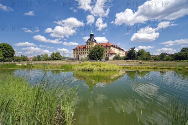 Johannisteich, castle park, Museum Zeitzer Schloss Moritzburg, early baroque style, water