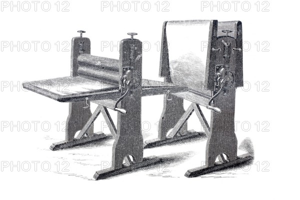 Household, American washer and flattener, by M. Lesley from New York, Historical, digitally