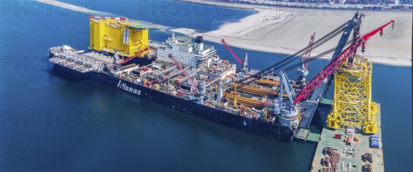 Pioneering Spirit. Workboat of the Swiss offshore service provider Allseas. The world's largest