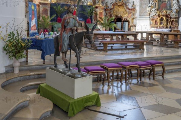 Palmesel in the Basilica of St Alexander and St Theodor, Sebastian-Kneipp-Straße 1, Ottobeuren,