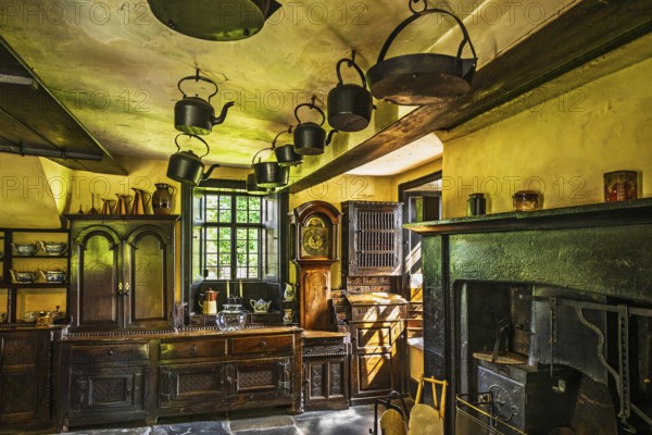 Townend house, National Trust, Troutbeck, Windermere, Lake District, Cumbria, England, United