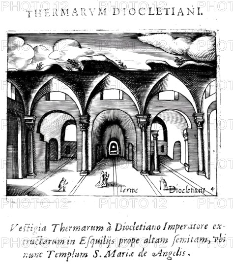 Le terme diocletiane, The Baths of Diocletian were a thermal bath complex in ancient Rome, Italy,