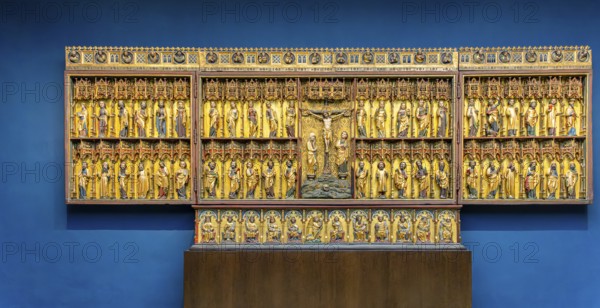 Interior design with paintings and exhibits in the Hamburger Kunsthalle, art museum am