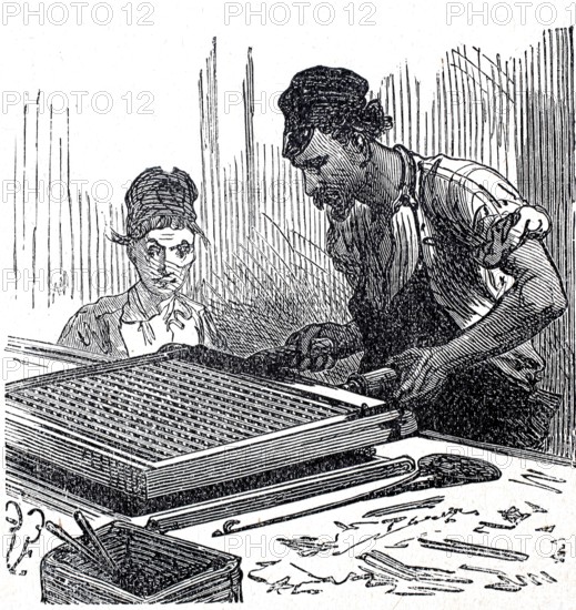 Production of matches, the impregnation of the matches with the frame, digitally enhanced