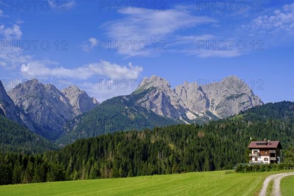 Palu district, Sappada, Plodn, behind the Terza Media mountain, Terza Grande, Carnic Alps, Julian