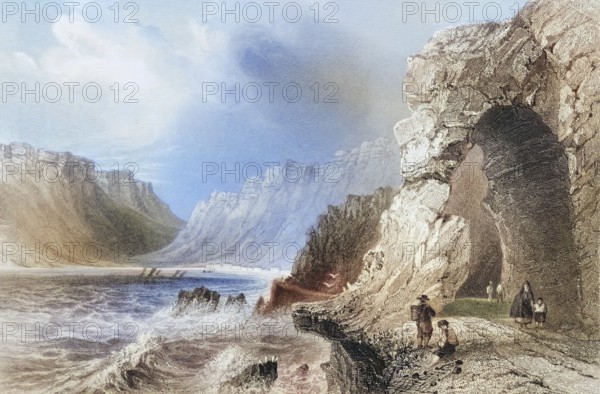 Glengariff, County Cork, Ireland, from the Landscape and Antiquities of Ireland, 1841, digital