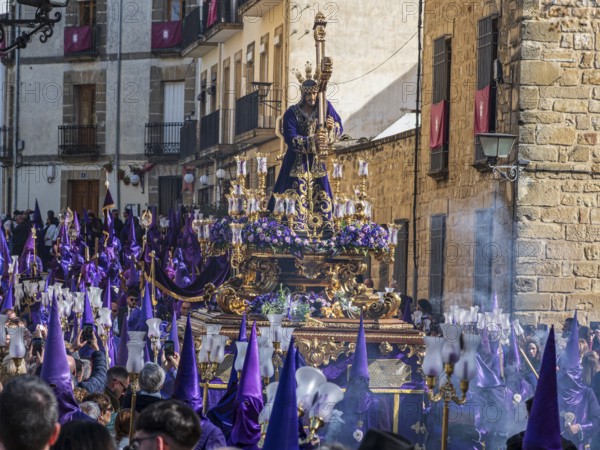 Semana santa procession, Plaza de Vazquez de Molin, holy week before easter, Ubeda, Unesco heritage