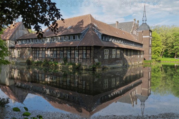 Moated castle Senden, Senden, Münsterland, North Rhine-Westphalia, Germany