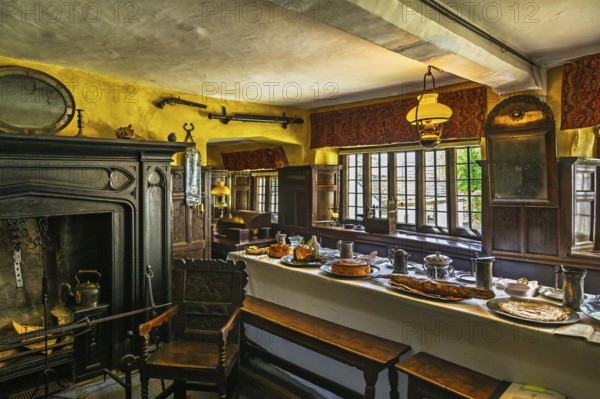 Townend house, National Trust, Troutbeck, Windermere, Lake District, Cumbria, England, United