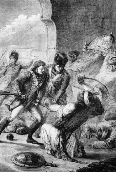 The Siege of Seringapatam (5 April - 4 May 1799), in which Tippu Sultan, the ruler of Mysore, was
