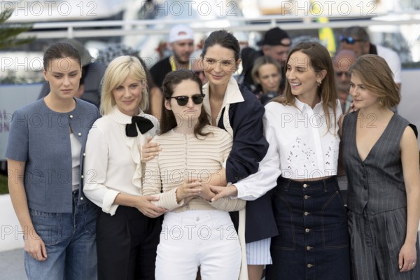 Cannes, France - 15.5.2024: Angelina Woreth, Mélanie Laurent, Sevan Kalayjian Everitt, Josephine