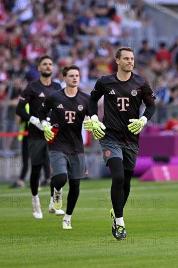 Three FC Bayern FCB goalkeepers Goalkeeper Manuel Neuer FC Bayern Munich FCB (01) Goalkeeper Sven
