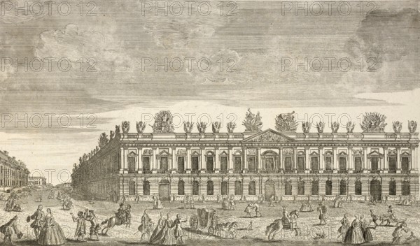 Royal Arsenal and Crown Prince's Palace in Berlin, Germany, around 1880, digitally restored