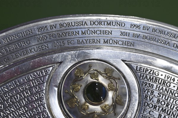 Bundesliga Meisterschale, cup, trophy, detail, close-up, only one place left for 2026, Allianz